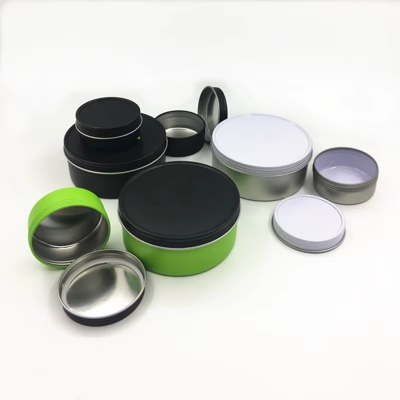 Screw-lid round tins